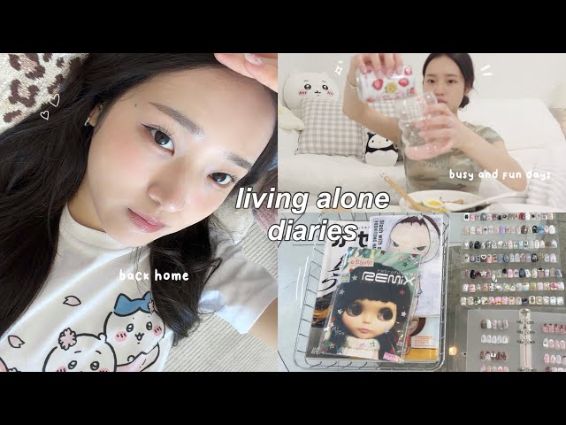 LIVING ALONE DIARIES: back home, cooking meals, huge cute haul, summer days, life updates & more