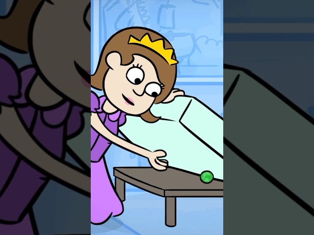 Princess and the Pea 🟢 45 second COOL SCHOOL story #shorts