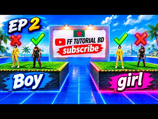 How to Make Boy & Girl Only Areas in Free Fire Craftland |EP 2 |FF TUTORIAL BD 