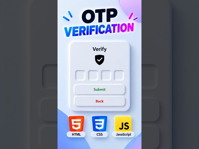 Code Effect #12 --- This OTP Verification UI Is So Satisfying! | HTML CSS JS #shorts#webdevelopment