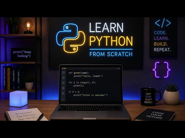 Python for Beginners: Learn Python From Scratch