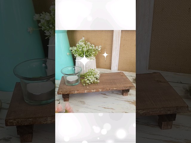 EASY Dollar Tree Rustic Riser DIY🔥#dollartree #diy #diyhomedecor