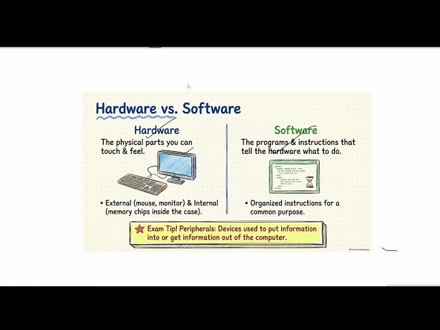 🖥️ Hardware vs Software | Input, Process & Output | Computer Basics for Beginners