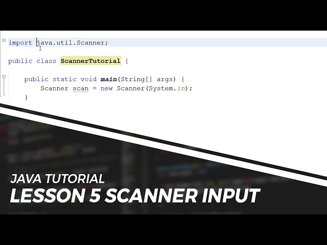 How to use JAVA USER INPUT (SCANNER) - LESSON 5