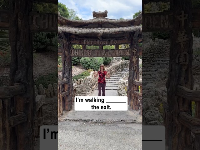 I'm walking ____ the bridge | English Prepositions #grammar #english #englishgrammar #prepositions