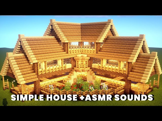 Minecraft Asmr Building | Minecraft ASMR no talking | Simple House Build