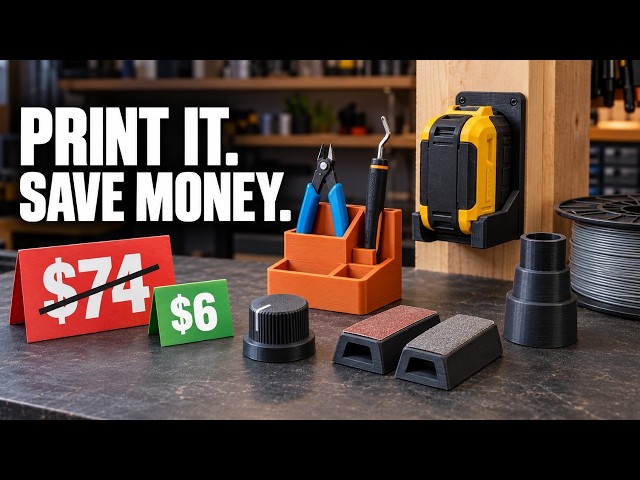 Stop Buying These! 5 3D Prints That Save Money