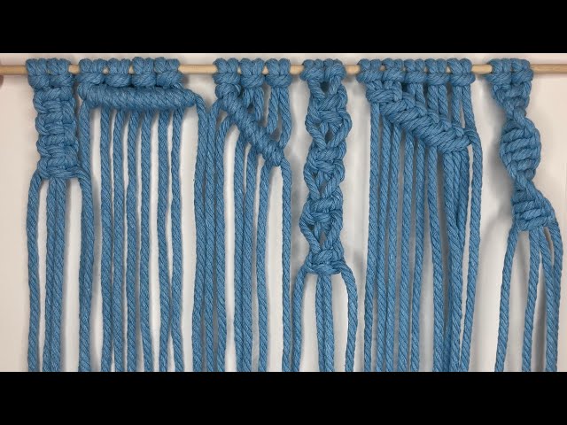 Basic macrame knots tutorial for beginners