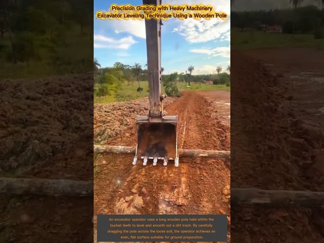 Next-Level Heavy Machinery Skills: Excavator Wooden Pole Technique