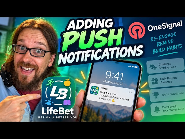 Adding Push Notifications to LifeBet with OneSignal | Shipaton Build in Public #3
