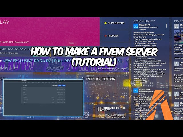 How to develop/make a FiveM 100kordie server in 2022 | Included files and software links |
