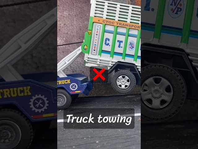 Toy truck towing TATA truck amazing asmr satisfying video #toys #shorts #truckvideo