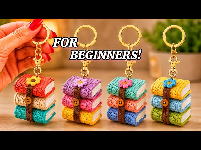 Super EASY!Viral Crochet Keychain 😍Best Selling Idea for Beginners! 