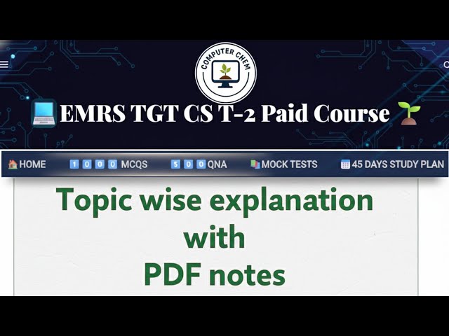 EMRS Computer Course for Tier 2 #emrs #emrs2025 #emrsvacancies