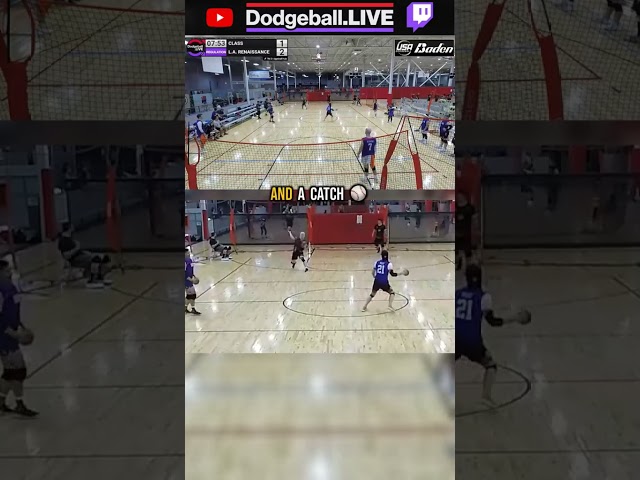 2v1 CLuTCH?! #dodgeballclip #dodgeball #dodgeballhighlight #dodgeballhighlights #highlights #sports