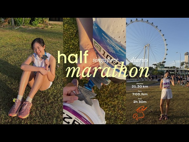 i ran my first ever half marathon !!! | life in singapore