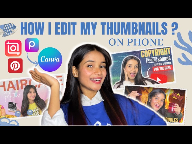 How To Edit *THUMBNAIL* In Phone📱~FREE CANVA Tutorial😍|| MUST WATCH🔴
