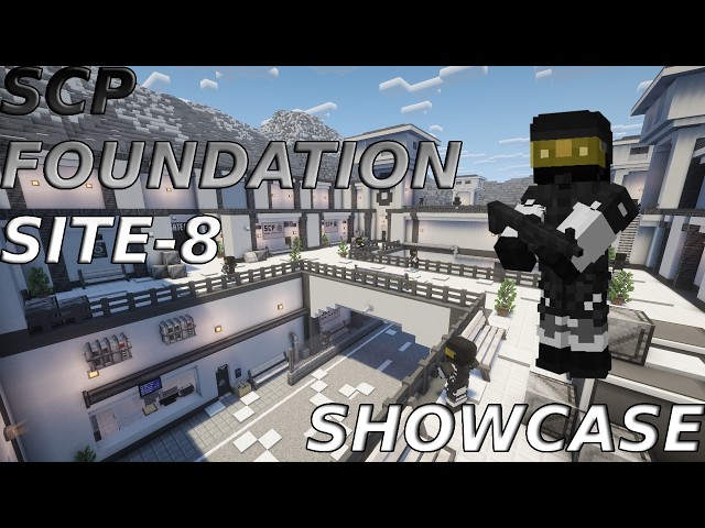 SCP Foundation Site-8 / Minecraft 1.20.1 SCP: Facility Mod map showcase 💀📓🚔