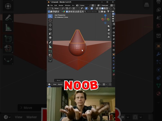 Blender Noob vs PRO: Keep Offset When Selecting! 🤯 Quick & Easy! || #blender #3d #tutorial #cgi