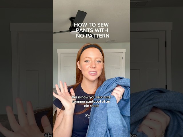 How to sew pants with no pattern #sewing #sewing tutorial ng