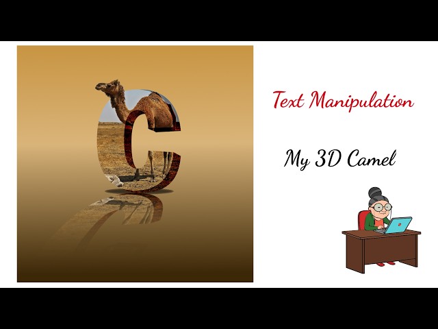 Affinity Video 29: Text Manipulation: My 3D Camel Art