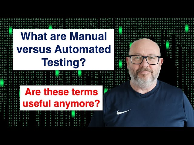 What are Manual versus Automated Testing?
