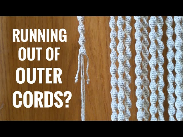 MACRAME TUTORIAL: ADD OUTER CORDS QUICK & EASY