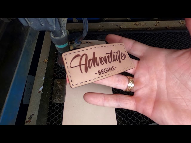 Laser Engraving Leather Hat Patches