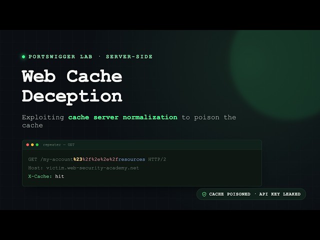 Web Cache Deception: Exploiting Cache Server Normalization | PortSwigger