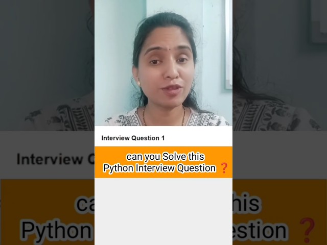 Python Interview Question #1 | Can You Solve This String Challenge? #codinginterview#python #viral