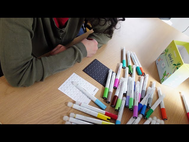 Painting Flowers on a Book Page