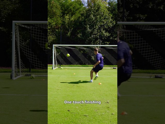Pro-level finishing drill to score more goals #football #soccer