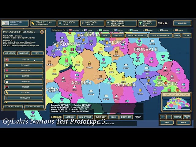 GyLala's Nations - Prototype 3 - Kingdom of Hungary Easy Editor Map