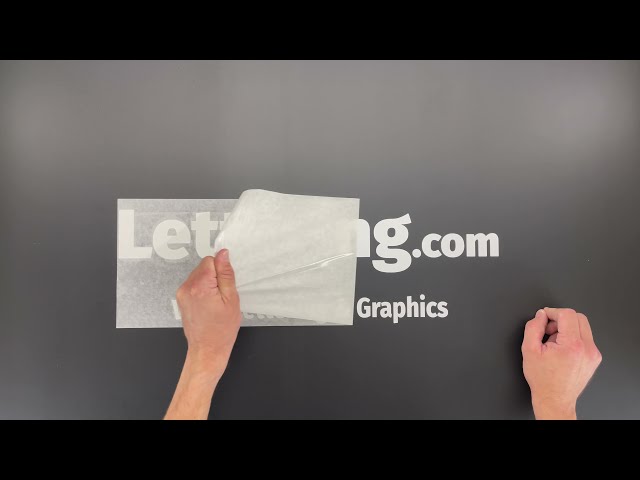 Vinyl Lettering General Installation Instructions