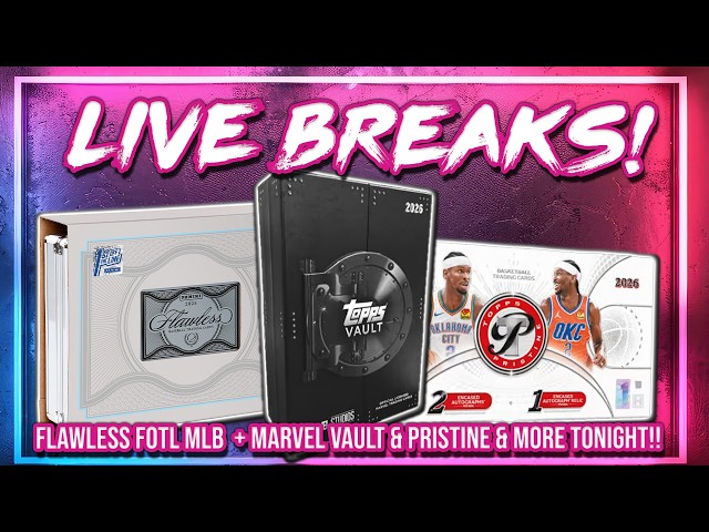 SATURDAY NIGHT BREAKS! | FLAWLESS FOTL MLB + Pristine NBA + Marvel Vault & More! (RGL #5911-5923)