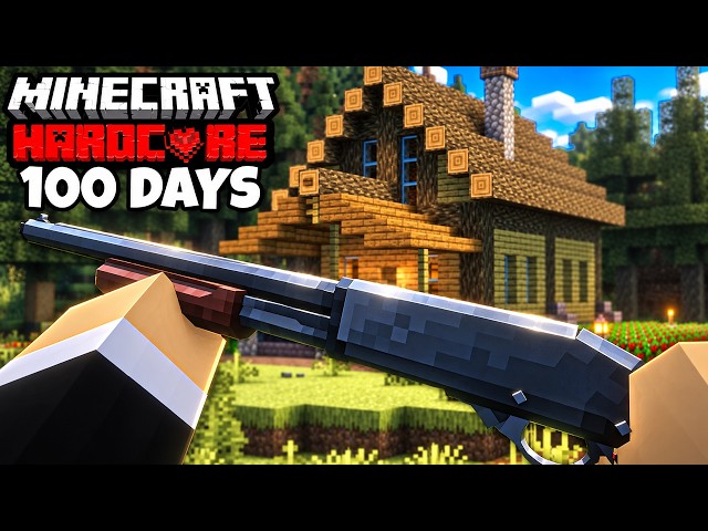 I Survived 100 Days In Realistic Wilderness In Minecraft