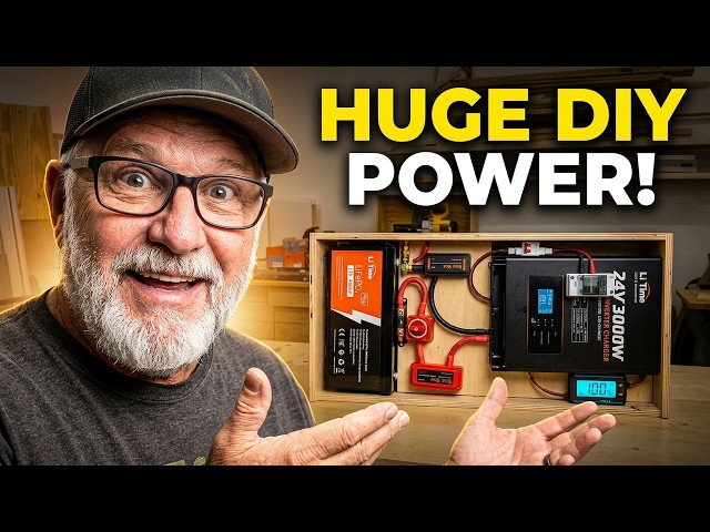 How to Build a 24V Solar Storage System With 3000W Inverter & 460ah Batteries