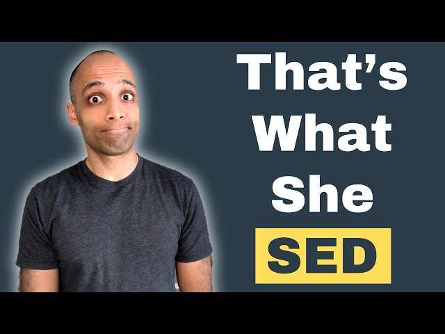 Sed Command Line Tool - Edit Lines on the Fly