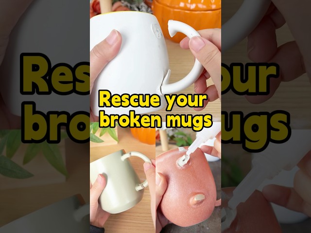 Don’t toss your shattered ceramic mug! Various damage repair hacks💕