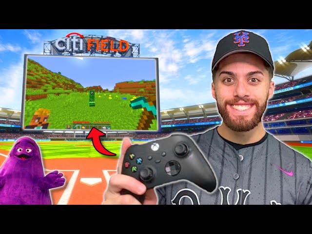 I Played Minecraft In An MLB Stadium