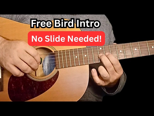 Free Bird Intro Without a Slide! | Guitar Lesson