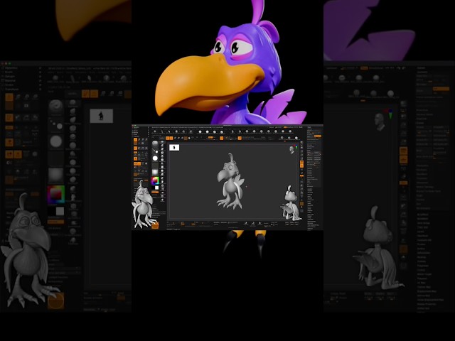 Crazy Bird Tutorial in zBrush 🤪