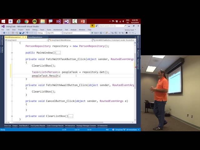 JeremyBytes Live! - I'll Get Back to You: Task, Await, and Asynchronous Methods in C#