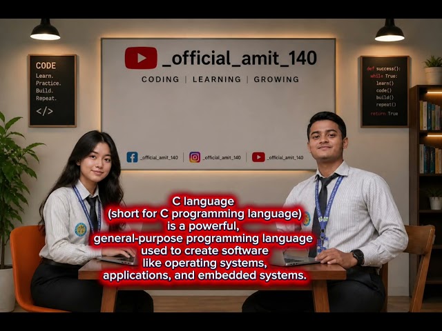 #CProgramming #CLanguage #Coding #Programming #Code #LearnC #CDeveloper #ProgrammingLanguage #Tech