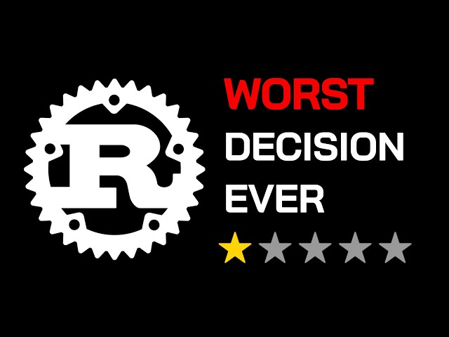Rust Ruined My Career (I Can't Go Back)