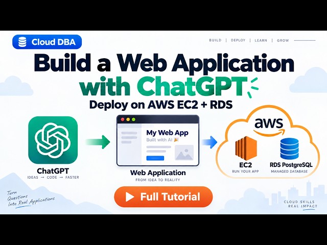 Cloud DBA | Build a Web Application Using ChatGPT & Deploy on AWS EC2 + RDS | Full Tutorial