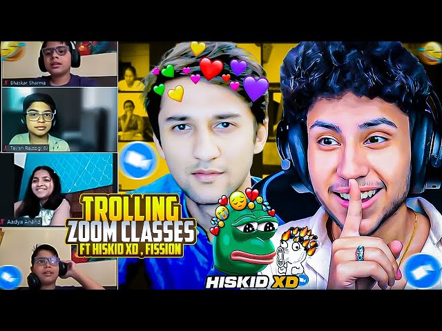 TROLLING INDIAN ONLINE ZOOM CLASSES AS CHACHA RAPHAR FT @HisKid Xd @Fission - ONLINE CLASS RAIDS 😂