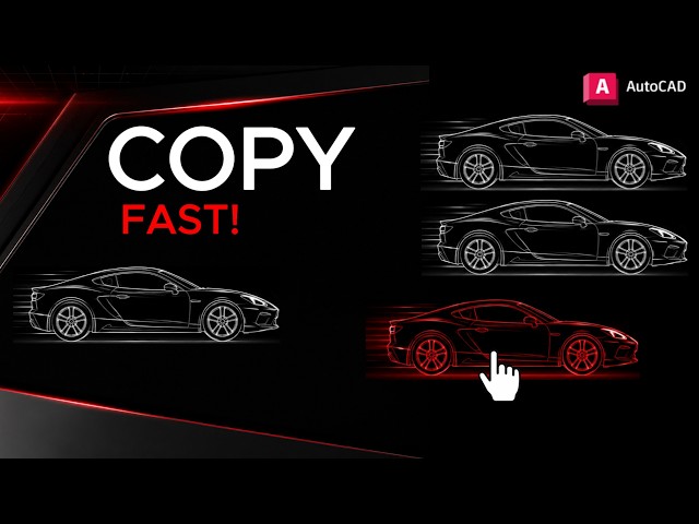Copy Objects instantly in AutoCAD! (3 Quick Hacks)