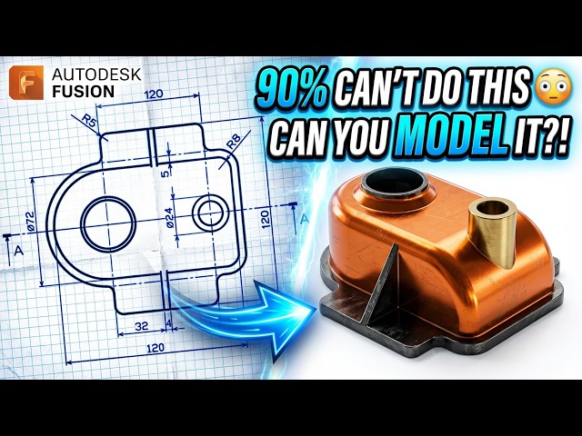 Can You Model This? Fusion 360 Challenge - Catics 3D01-03