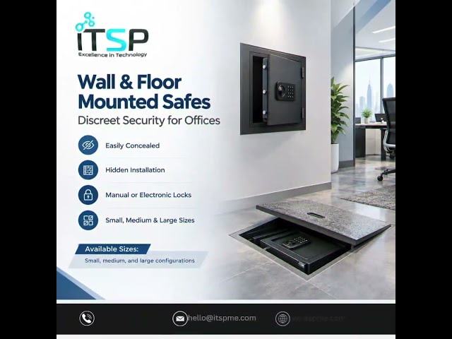 Wall & Floor Mounted Safes | Discreet Security Solutions for Offices